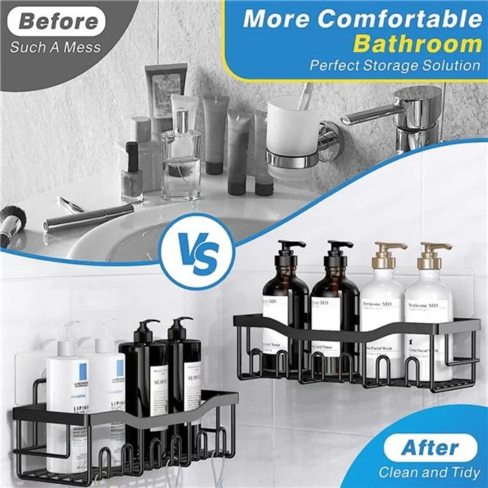 Shower Caddy 5 Pack Adhesive Shower Organizer for Bathroom Storage Home Decor